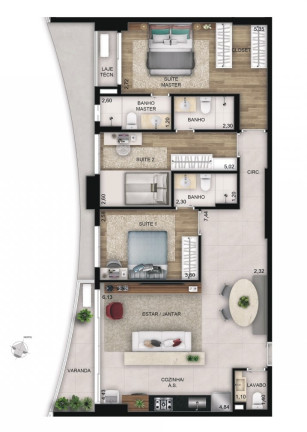 Imagem Apartamento com 3 Quartos à Venda, 127 m² em Serrinha - Goiânia Imagem Apartamento com 3 Quartos à Venda, 127 m² em Serrinha - Goiânia