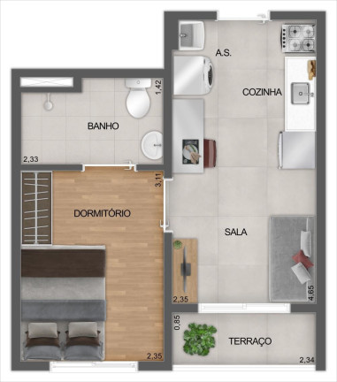 Imagem Imóvel com 1 Quarto à Venda, 27 m² em Saúde - São Paulo Imagem Imóvel com 1 Quarto à Venda, 27 m² em Saúde - São Paulo