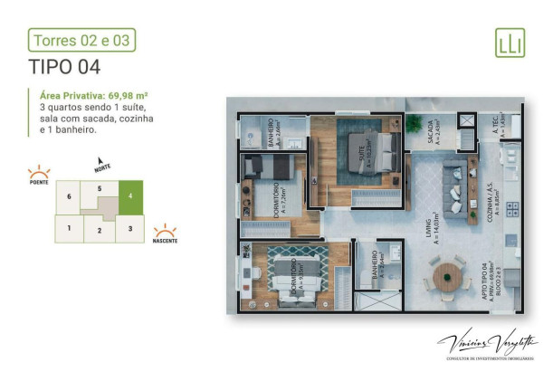 Imagem Imóvel com 2 Quartos à Venda, 69 m² em Várzea Do Ranchinho - Itapema Imagem Imóvel com 2 Quartos à Venda, 69 m² em Várzea Do Ranchinho - Itapema