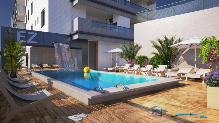 Imagem Imóvel com 2 Quartos à Venda, 70 m² em Guilhermina - Praia Grande