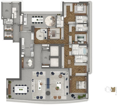 Imagem Imóvel com 4 Quartos à Venda, 695 m² em Jardim Guedala - São Paulo