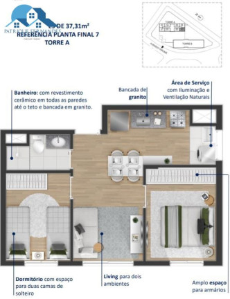 Imagem Apartamento com 2 Quartos à Venda, 37 m² em Vila Pierina - São Paulo Imagem Apartamento com 2 Quartos à Venda, 37 m² em Vila Pierina - São Paulo