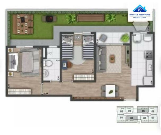 Imagem Apartamento com 2 Quartos à Venda, 64 m² em Jardim Yeda - Campinas Imagem Apartamento com 2 Quartos à Venda, 64 m² em Jardim Yeda - Campinas