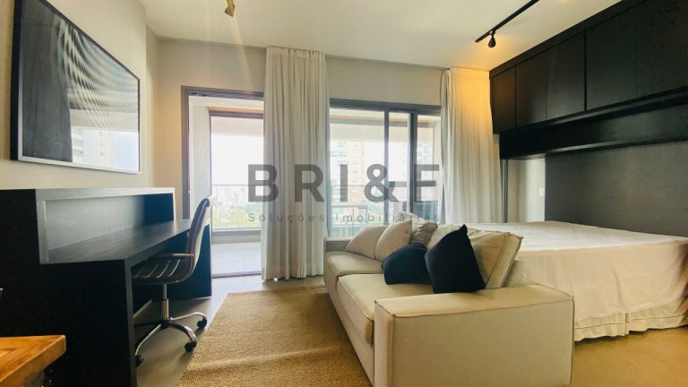 Imagem Apartamento com 1 Quarto para Alugar, 43 m² em Brooklin - São Paulo Imagem Apartamento com 1 Quarto para Alugar, 43 m² em Brooklin - São Paulo