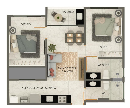 Imagem Apartamento com 1 Quarto à Venda, 38 m² em Praia Formosa - Cabedelo Imagem Apartamento com 1 Quarto à Venda, 38 m² em Praia Formosa - Cabedelo