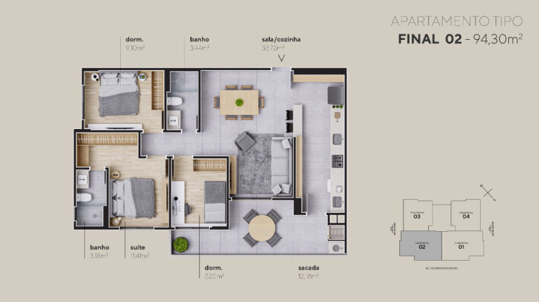 Imagem Apartamento com 3 Quartos à Venda, 94 m² em Floresta - São José Imagem Apartamento com 3 Quartos à Venda, 94 m² em Floresta - São José