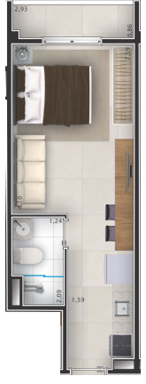 Imagem Apartamento com 2 Quartos à Venda, 33 m² em Saúde - São Paulo Imagem Apartamento com 2 Quartos à Venda, 33 m² em Saúde - São Paulo