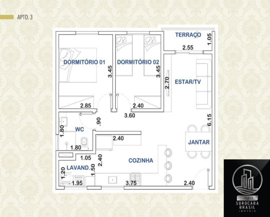 Imagem Apartamento com 2 Quartos à Venda, 61 m² em Parque Campolim - Sorocaba Imagem Apartamento com 2 Quartos à Venda, 61 m² em Parque Campolim - Sorocaba