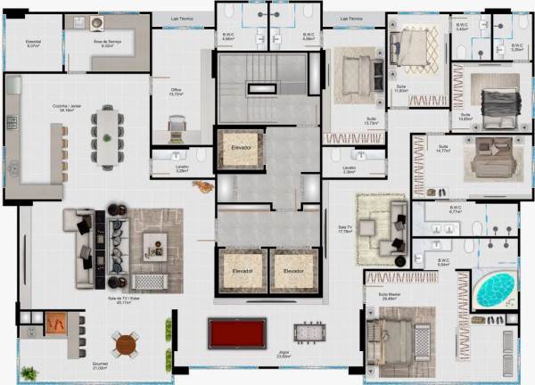 Imagem Apartamento com 4 Quartos à Venda, 160 m² em Meia Praia - Itapema Imagem Apartamento com 4 Quartos à Venda, 160 m² em Meia Praia - Itapema