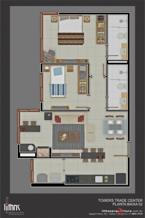 Imagem Cobertura com 2 Quartos à Venda, 132 m² em Centro - Torres