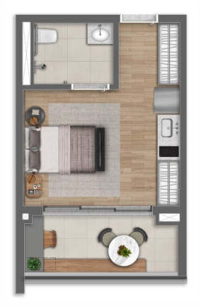 Imagem Imóvel com 1 Quarto à Venda, 24 m² em Alto Da Boa Vista - São Paulo Imagem Imóvel com 1 Quarto à Venda, 24 m² em Alto Da Boa Vista - São Paulo