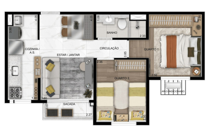 Imagem Apartamento com 2 Quartos à Venda, 42 m² em Jardim Ipê - Goiânia Imagem Apartamento com 2 Quartos à Venda, 42 m² em Jardim Ipê - Goiânia