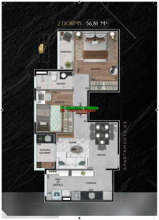 Imagem Apartamento com 2 Quartos à Venda, 57 m² em Jardim Oriente - São José Dos Campos
