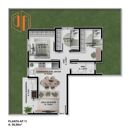 Imagem Apartamento com 3 Quartos à Venda, 61 m² em Santo Antônio - São José Dos Pinhais Imagem Apartamento com 3 Quartos à Venda, 61 m² em Santo Antônio - São José Dos Pinhais