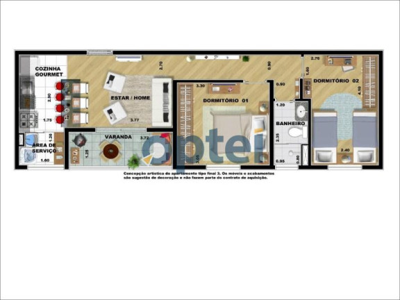 Imagem Apartamento com 2 Quartos à Venda, 60 m² em Baeta Neves - São Bernardo Do Campo