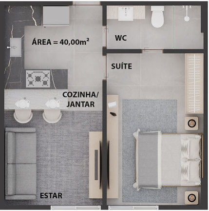 Imagem Apartamento com 2 Quartos à Venda, 60 m² em Cabo Branco - João Pessoa Imagem Apartamento com 2 Quartos à Venda, 60 m² em Cabo Branco - João Pessoa