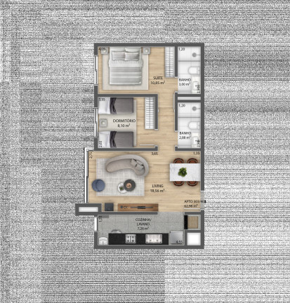 Imagem Apartamento com 2 Quartos à Venda, 74 m² em Centro - Gramado