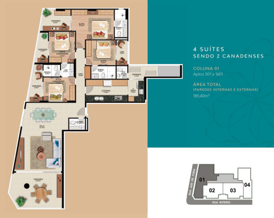 Imagem Apartamento com 3 Quartos à Venda, 133 m²