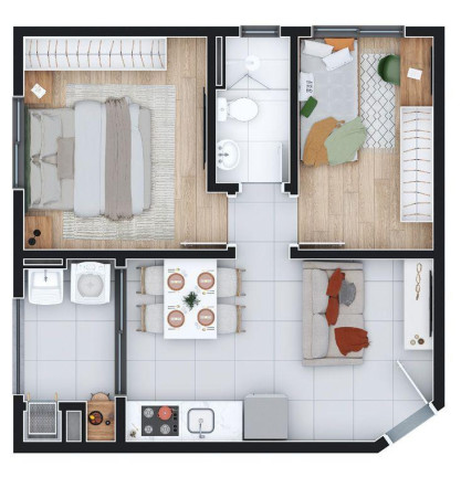 Imagem Apartamento com 2 Quartos à Venda, 46 m² em Vargem Grande - Pinhais Imagem Apartamento com 2 Quartos à Venda, 46 m² em Vargem Grande - Pinhais