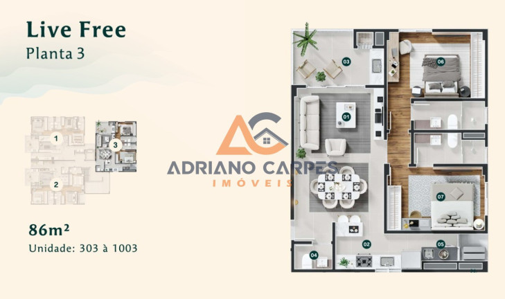 Imagem Imóvel com 2 Quartos à Venda, 86 m² em Centro - Penha Imagem Imóvel com 2 Quartos à Venda, 86 m² em Centro - Penha