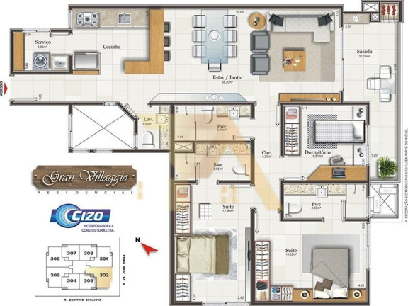 Imagem Apartamento com 3 Quartos à Venda, 60 m² em Centro - Imbituba Imagem Apartamento com 3 Quartos à Venda, 60 m² em Centro - Imbituba