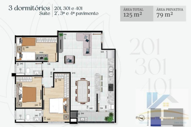 Imagem Apartamento com 3 Quartos à Venda, 79 m² em São Cristóvão - São José Dos Pinhais