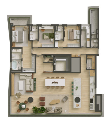 Imagem Apartamento com 4 Quartos à Venda, 219 m² em Brooklin Paulista - São Paulo Imagem Apartamento com 4 Quartos à Venda, 219 m² em Brooklin Paulista - São Paulo