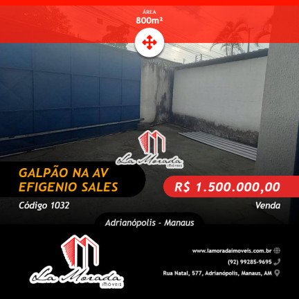 Imagem Galpão à Venda, 800 m² em Adrianópolis - Manaus