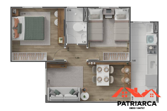 Imagem Apartamento com 2 Quartos à Venda, 43 m² em Dona Edith Campos Fávero - Paulínia Imagem Apartamento com 2 Quartos à Venda, 43 m² em Dona Edith Campos Fávero - Paulínia