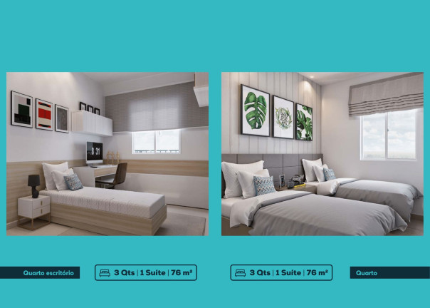 Imagem Apartamento com 3 Quartos à Venda, 76 m² em Parque Oeste Industrial - Goiânia