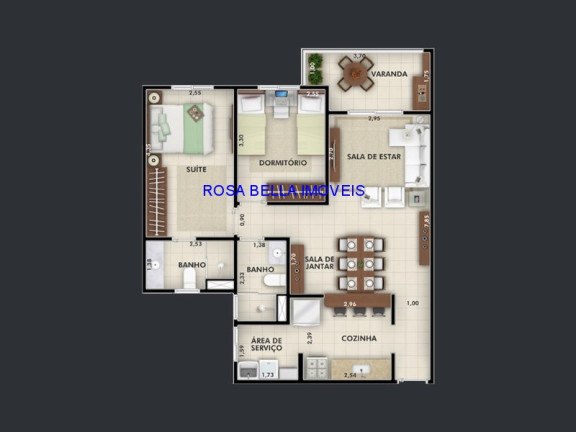 Imagem Apartamento com 2 Quartos à Venda, 73 m² em Jardim Rosinha - Itu