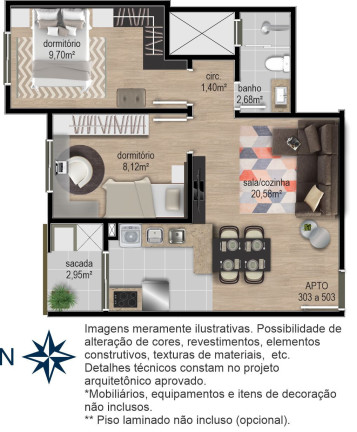 Imagem Apartamento com 2 Quartos à Venda, 48 m² em Cidade Nova - Caxias Do Sul Imagem Apartamento com 2 Quartos à Venda, 48 m² em Cidade Nova - Caxias Do Sul