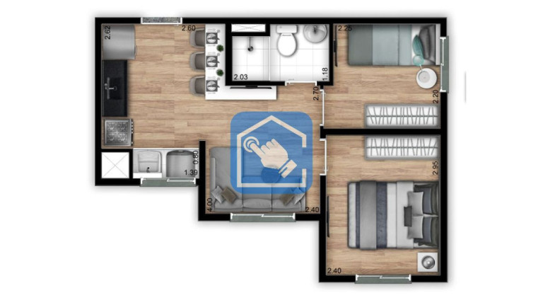 Imagem Apartamento com 2 Quartos à Venda, 32 m² em Jardim Da Pedreira - São Paulo
