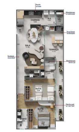 Imagem Apartamento com 2 Quartos à Venda, 86 m² em Real - Praia Grande Imagem Apartamento com 2 Quartos à Venda, 86 m² em Real - Praia Grande