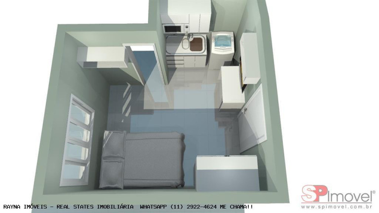 Imagem Kitnet com 1 Quarto para Alugar, 20 m² em Cidade Vargas - São Paulo Imagem Kitnet com 1 Quarto para Alugar, 20 m² em Cidade Vargas - São Paulo
