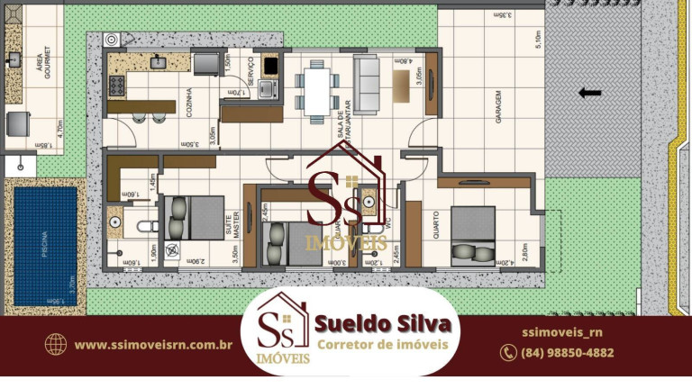 Imagem Casa com 4 Quartos à Venda, 200 m² em Bela Vista - Mossoró Imagem Casa com 4 Quartos à Venda, 200 m² em Bela Vista - Mossoró