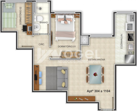 Imagem Apartamento com 2 Quartos à Venda, 85 m² em Centro - Novo Hamburgo Imagem Apartamento com 2 Quartos à Venda, 85 m² em Centro - Novo Hamburgo