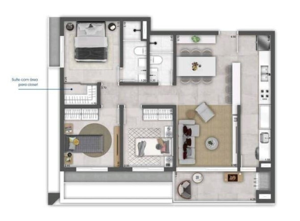 Imagem Apartamento com 1 Quarto à Venda, 65 m² em Xangri-lá - Xangri-lá