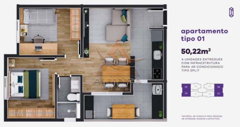 Imagem Apartamento com 2 Quartos à Venda, 50 m² em Jardim Anhanguera - Ribeirão Preto Imagem Apartamento com 2 Quartos à Venda, 50 m² em Jardim Anhanguera - Ribeirão Preto