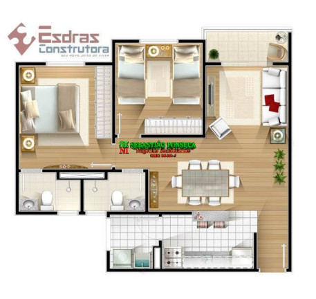 Imagem Apartamento com 2 Quartos à Venda, 62 m² em Vila São Bento - São José Dos Campos Imagem Apartamento com 2 Quartos à Venda, 62 m² em Vila São Bento - São José Dos Campos