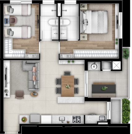 Imagem Apartamento com 2 Quartos à Venda, 135 m² em Cabral - Curitiba