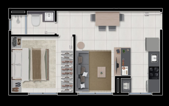 Imagem Apartamento com 2 Quartos à Venda, 44 m² em Lomba Do Pinheiro - Porto Alegre Imagem Apartamento com 2 Quartos à Venda, 44 m² em Lomba Do Pinheiro - Porto Alegre