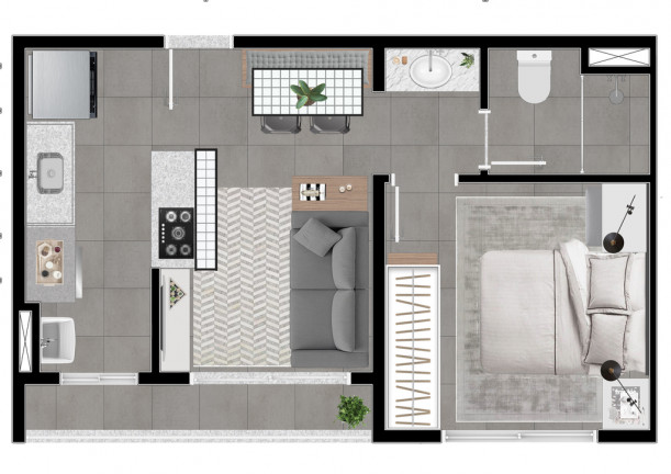 Imagem Apartamento com 1 Quarto à Venda, 33 m² em Parque Industrial - Campinas Imagem Apartamento com 1 Quarto à Venda, 33 m² em Parque Industrial - Campinas