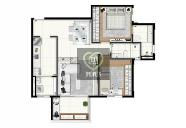 Imagem Apartamento com 2 Quartos à Venda, 77 m² em Alto De Pinheiros - São Paulo Imagem Apartamento com 2 Quartos à Venda, 77 m² em Alto De Pinheiros - São Paulo