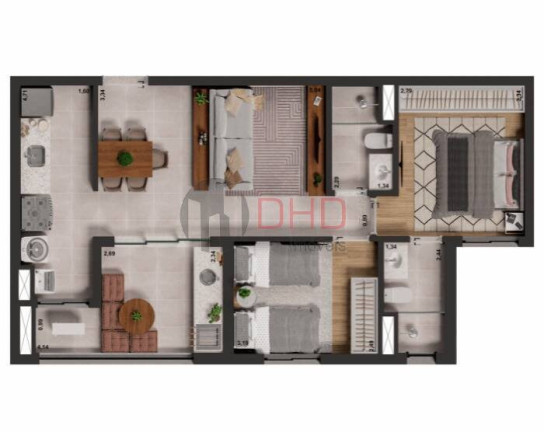 Imagem Apartamento com 2 Quartos à Venda, 67 m² em Jardim Maria José - Votorantim Imagem Apartamento com 2 Quartos à Venda, 67 m² em Jardim Maria José - Votorantim