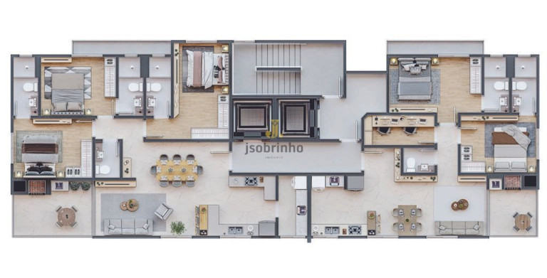 Apartamento com 2 Quartos à Venda, 84 m² em Meia Praia - Itapema
