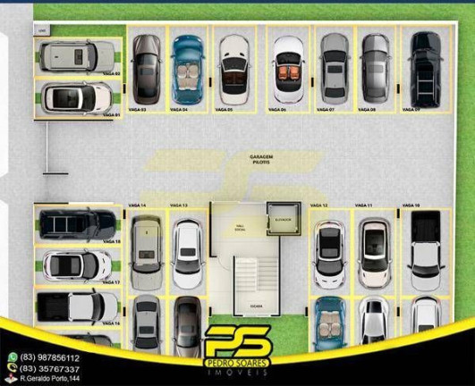 Apartamento com 2 Quartos à Venda, 50 m² em João Paulo Ii - João Pessoa