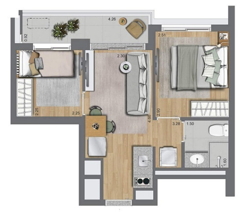 Imagem Apartamento com 2 Quartos à Venda, 43 m² em Butantã - São Paulo Imagem Apartamento com 2 Quartos à Venda, 43 m² em Butantã - São Paulo