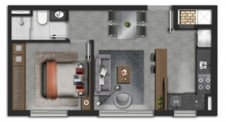 Imagem Imóvel com 2 Quartos à Venda, 56 m² em Santana - Porto Alegre Imagem Imóvel com 2 Quartos à Venda, 56 m² em Santana - Porto Alegre