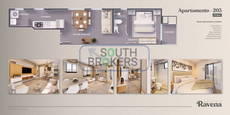 Imagem Apartamento com 2 Quartos à Venda, 27 m² em Hauer - Curitiba Imagem Apartamento com 2 Quartos à Venda, 27 m² em Hauer - Curitiba